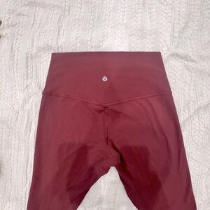 Lululemon Align Legging in color wine